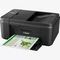 Canon PIXMA MX495 - Black Product Front Slant View With Paper Tray Out