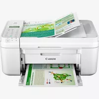 Canon PIXMA MX495 - Bianco Prodotto Vista frontale inclinata con vassoio carta estratto