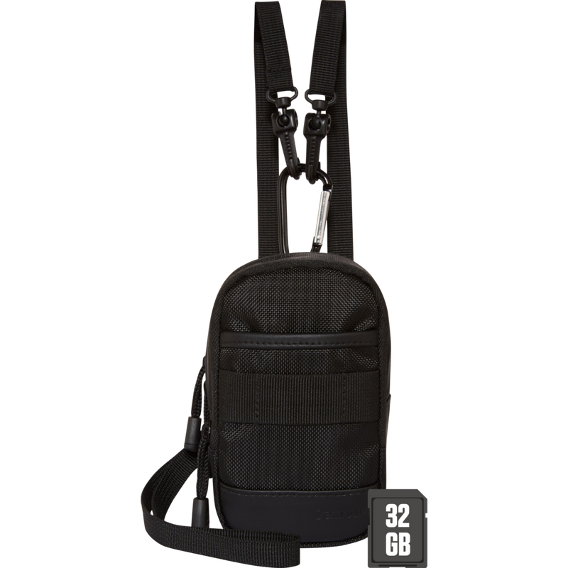 Canon DCC-2400 Travel Case and 32 GB SD card – Essential Travel Bundle Product All positioned together