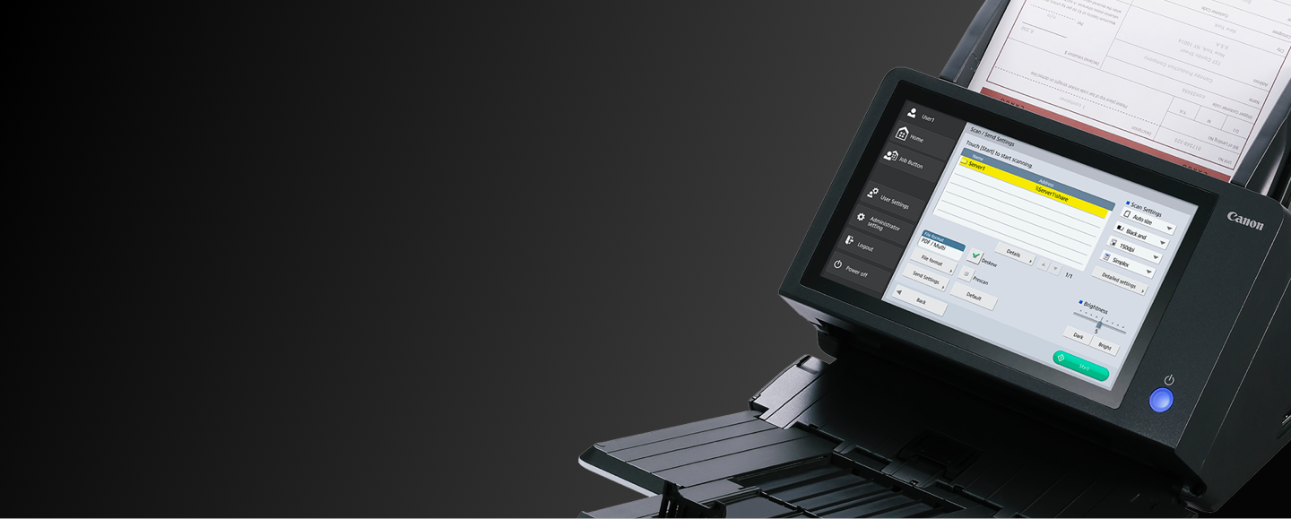 Document Scanners Canon Middle East IMAGE FORMULA SCANFRONT 400 NETWORKED DOCUMENT SCANNER