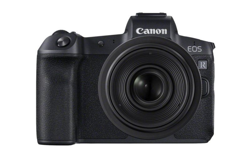 EOS R the front