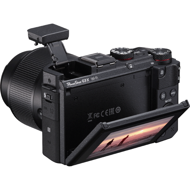 Canon PowerShot G3 X Product back view with photo on the screen