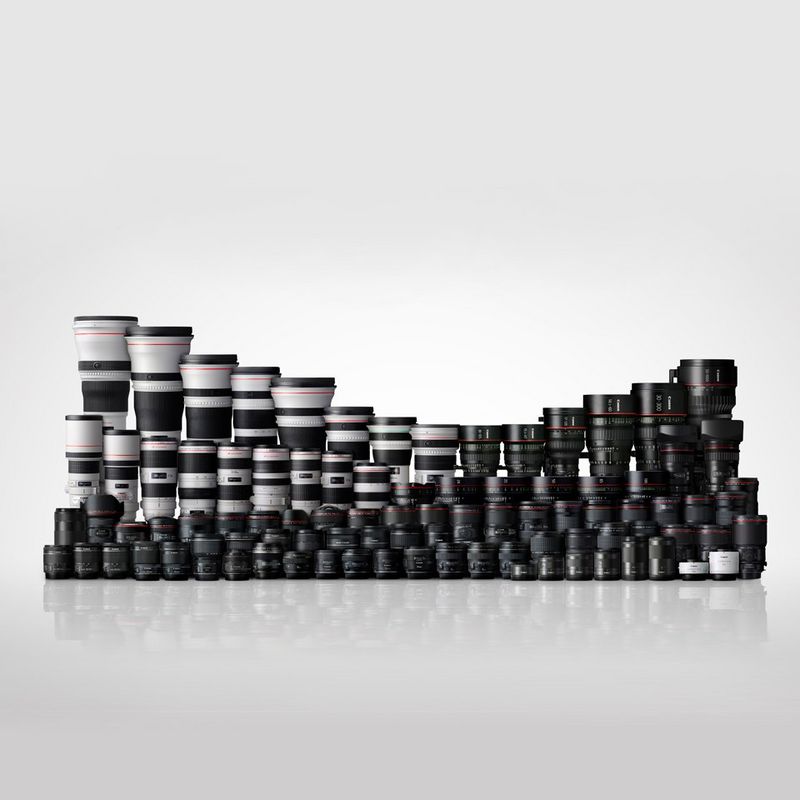 Large range of Canon EF lenses