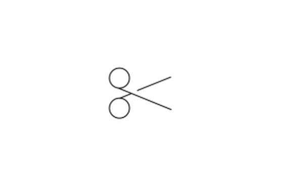Icon of a pair of scissors.
