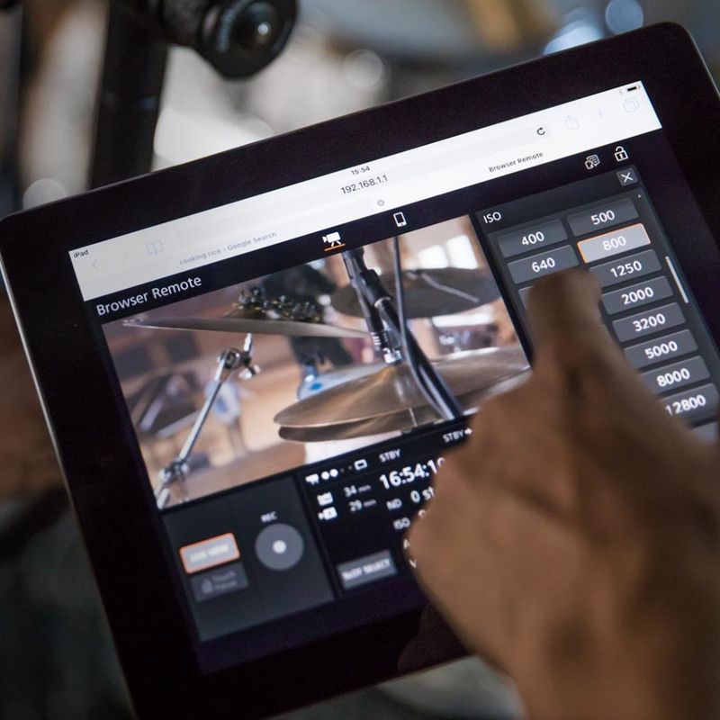 VDU Screen displaying browser remote.
