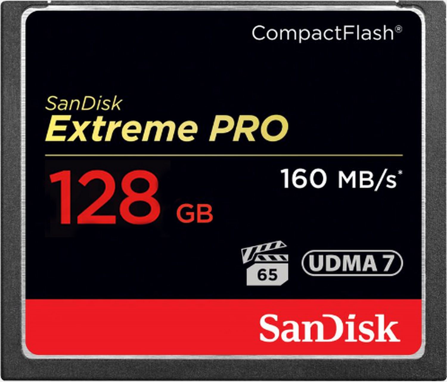 Carte mémoire CompactFlash SanDisk Extreme PRO, 160 Mo/s, 128 Go
