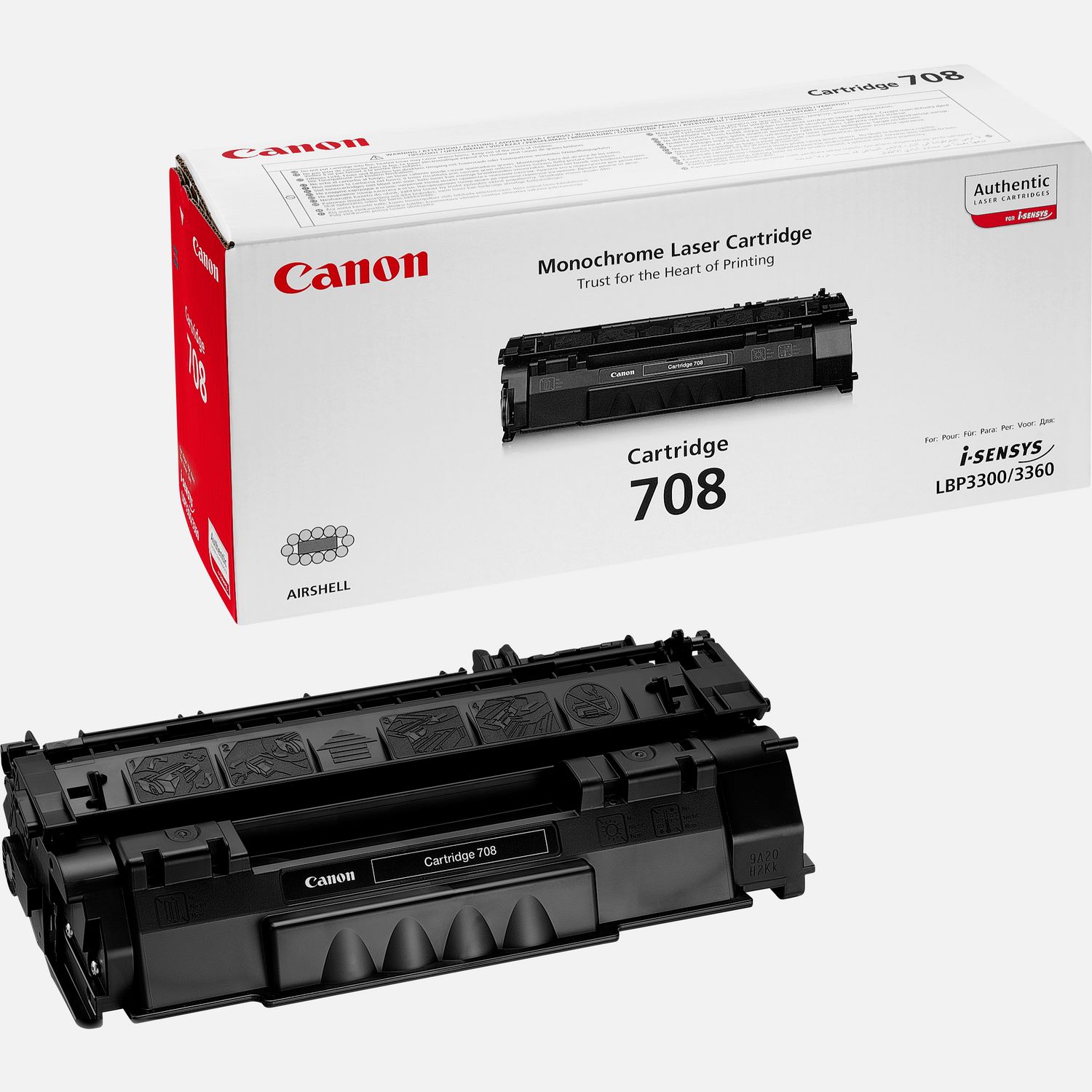 Cartuccia toner nero Canon 708
