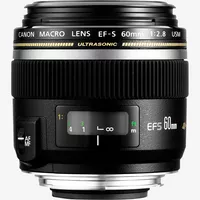 Canon EF-S 60mm f/2.8 Macro USM Lens Product Front View