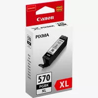 Canon PGI-570PGBK XL High Yield Pigment Black Ink Cartridge Product Left View