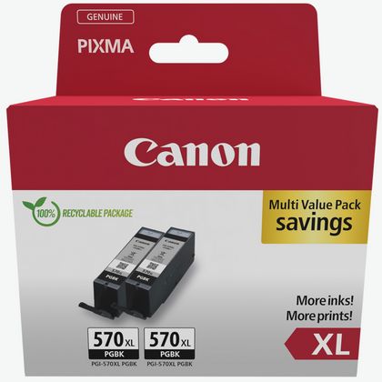 Uprint C-570/571XL PACK, Pack de 5 cartouches d'encre Uprint compatible  Canon PGI570XL / Cli571XL (0372C004) Noir et Couleur.