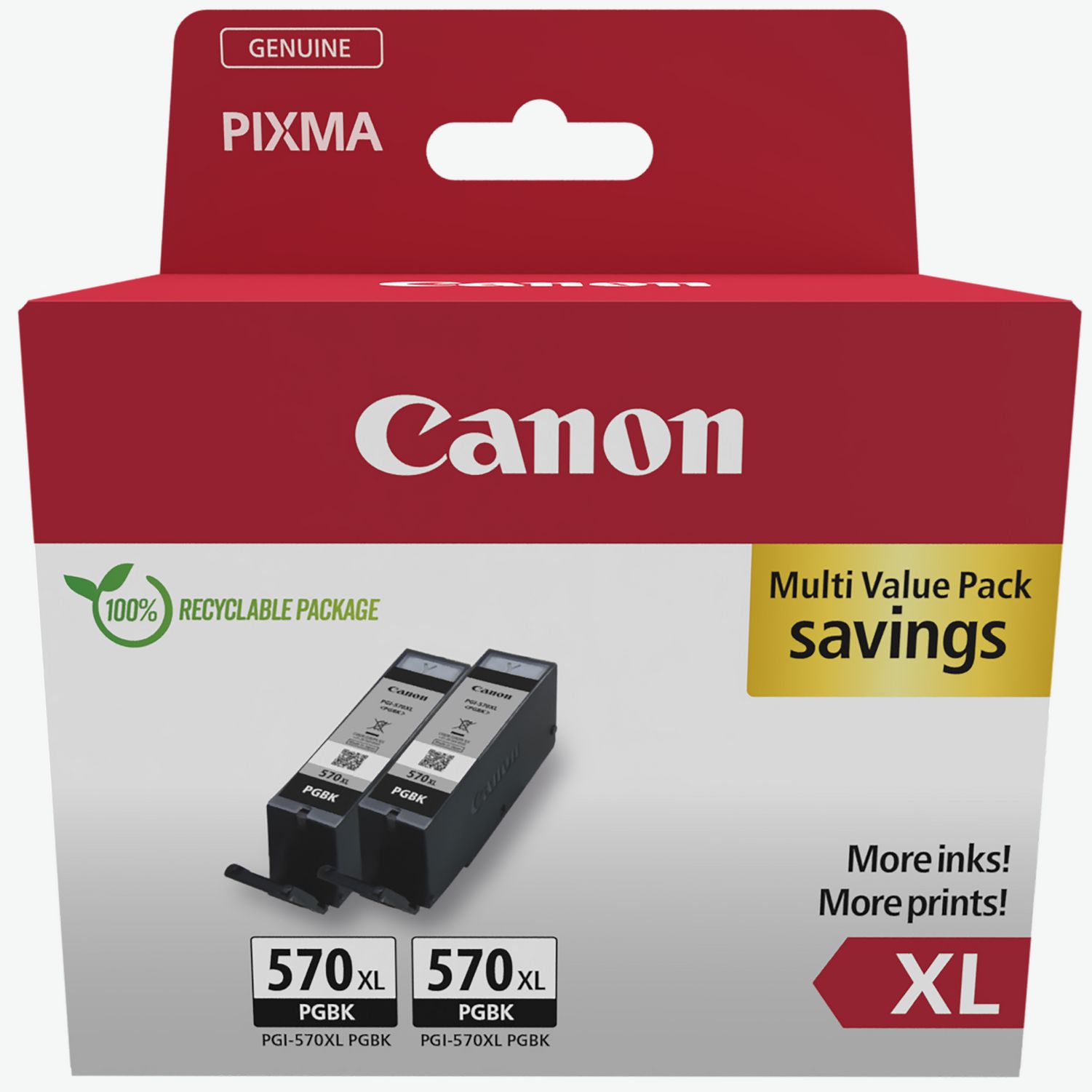 Generic Ink Encre Canon PGI-570 XL Multipack noir/Cyan/Magenta
