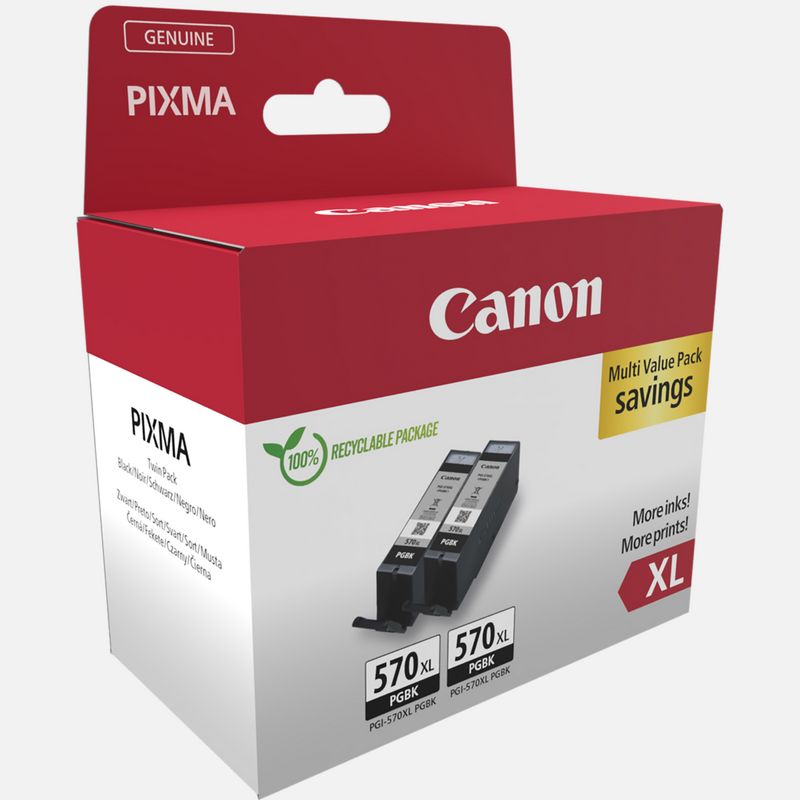 CANON Ink Cartridge - Pgi-570xl Pgbk - Standard Capacity 22ml - 520 Pages -  Black - 0318C001 - /en