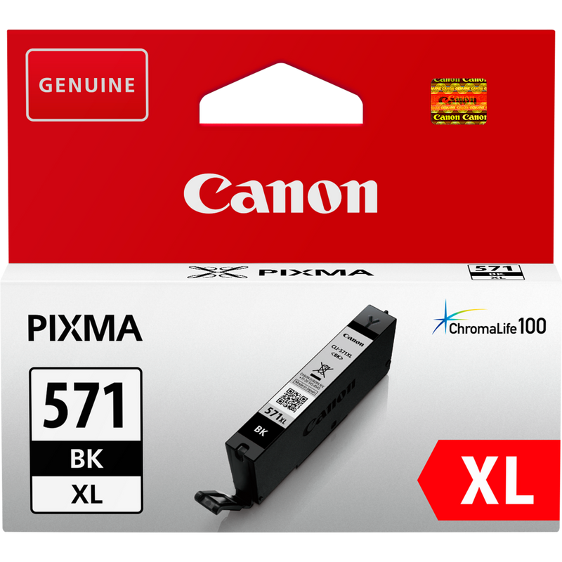 Canon CLI-571XL High Yield Black Ink Cartridge Product Front View