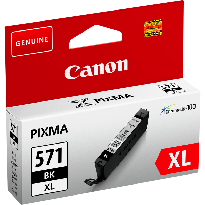 Canon CLI-571XL High Yield Black Ink Cartridge Product Left View