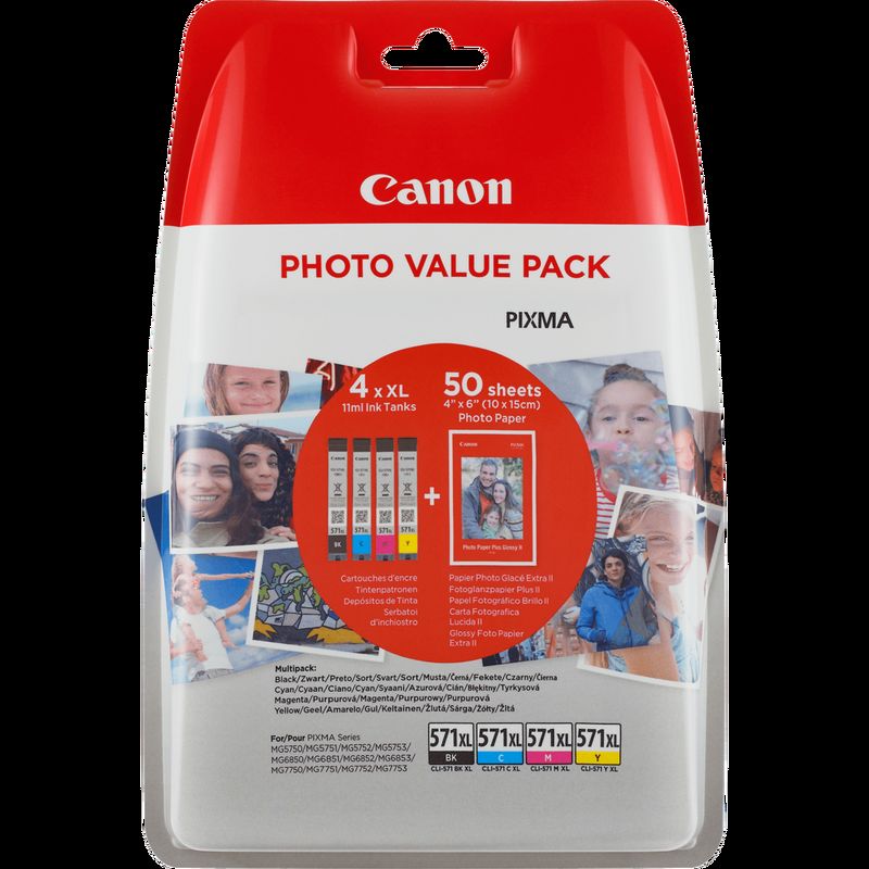 Canon CLI-571XL Cartouche M Magenta XL Emballage carton