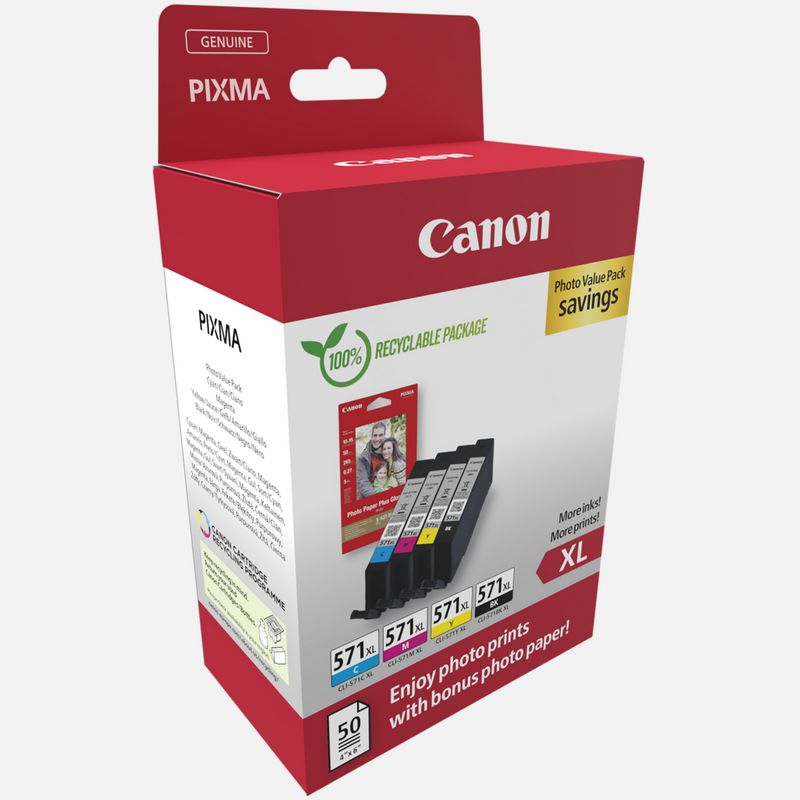 Printerinks4u Canon Compatible CLI 571 XL Grey (CLI571XLGY) Gry Cart