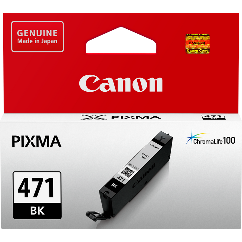 Canon CLI-471 Black Ink Cartridge Product Front View