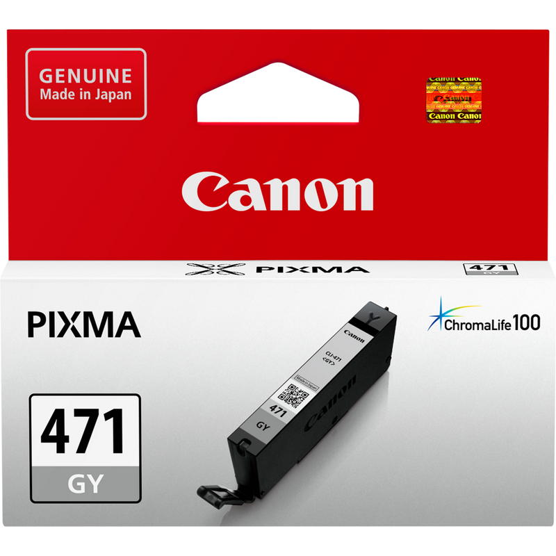 Canon CLI-471 Grey Ink Cartridge Product Front View