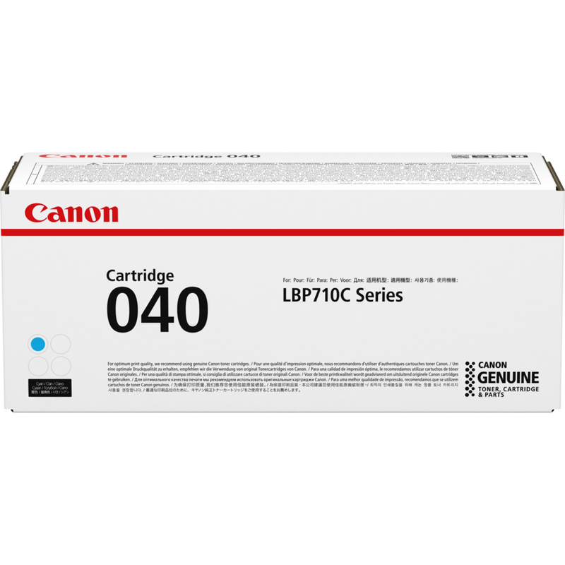 Canon 040C Cyan Toner Cartridge Product Packaging Front View