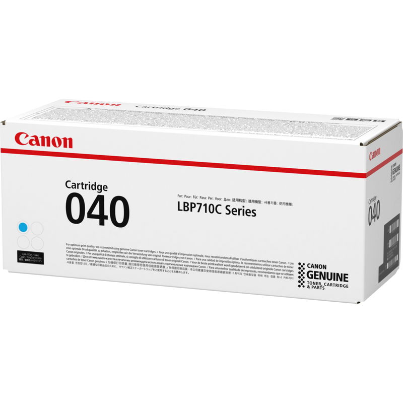 Canon 040C Cyan Toner Cartridge Product Packaging Right View