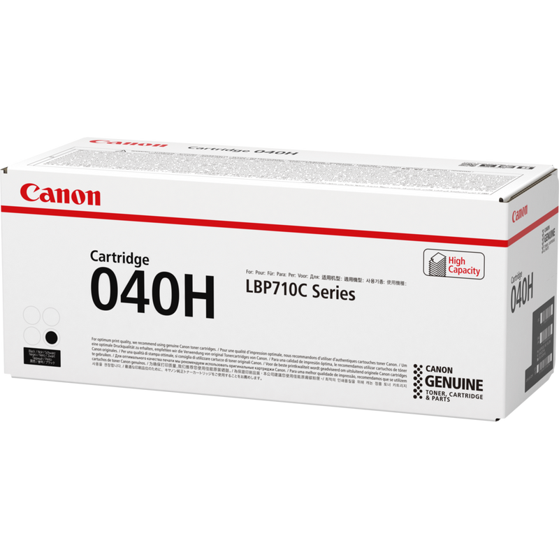 Canon 040H High Yield Black Toner Cartridge Product Packaging Right View