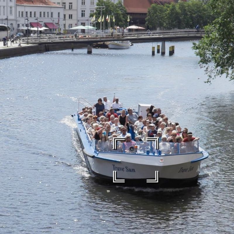 Picture of a group of people on a boat