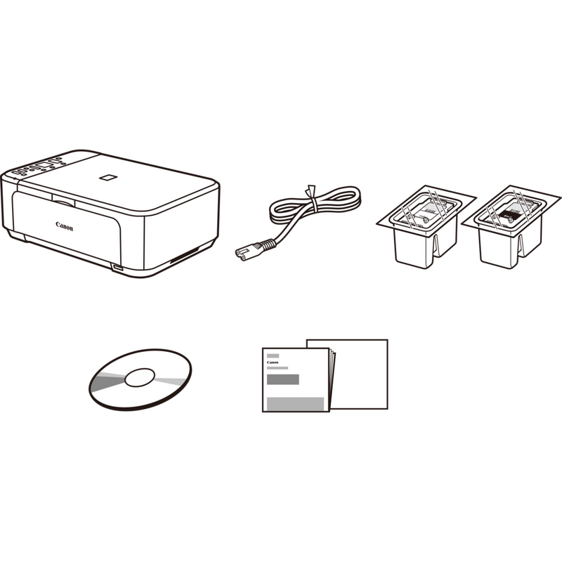 Canon PIXMA MG3650S Tintenstrahl-Multifunktionssystem, Weiß Produkt Mit dem Lieferumfang
