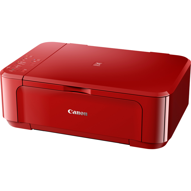Impressora a jato de tinta multifunções Canon PIXMA MG3650S, Vermelho Produto Vista frontal inclinada