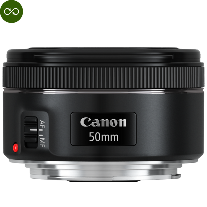 Canon EF 50mm f/1.8 STM Lens Product Front View
