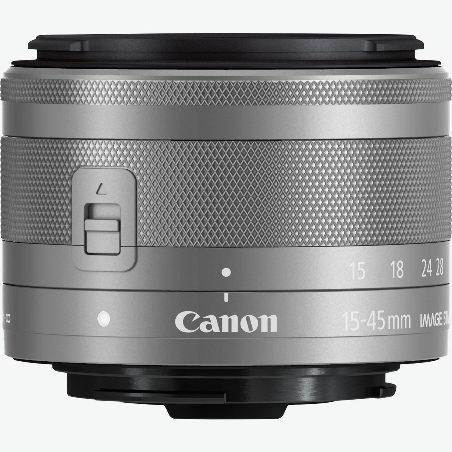 Canon EOS M6 zilver + EF-M 15-45mm IS STM-lens + EF-M 55