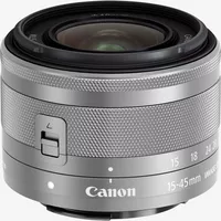 Canon EF-M 15-45mm f/3.5-6.3 IS STM Lens - Silver Product Top View