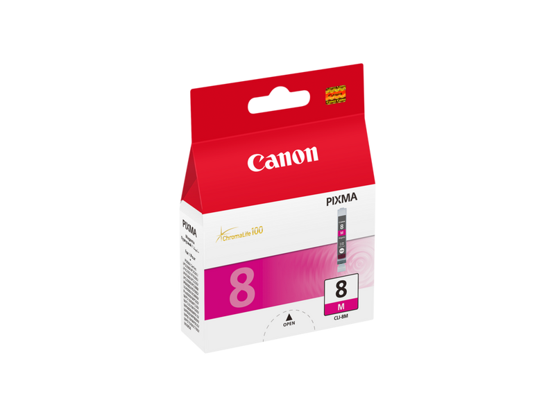 Cartucho de tinta magenta Canon CLI-8M Producto Vista izquierda