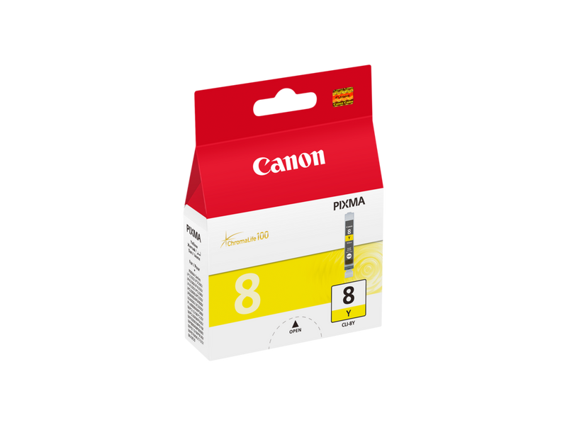 Canon CLI-8Y Yellow Ink Cartridge Product Front View