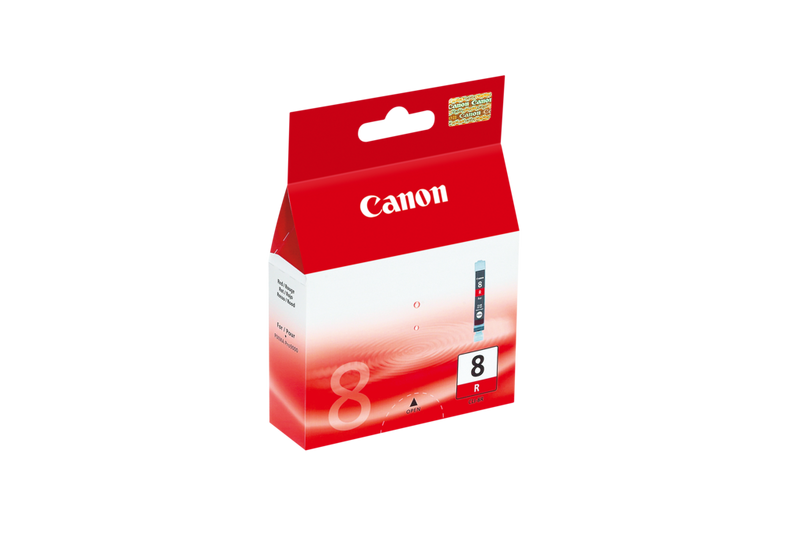 Canon CLI-8R Red Ink Cartridge Product Left View