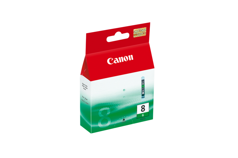 Cartucho de tinta verde Canon CLI-8G Producto Vista izquierda