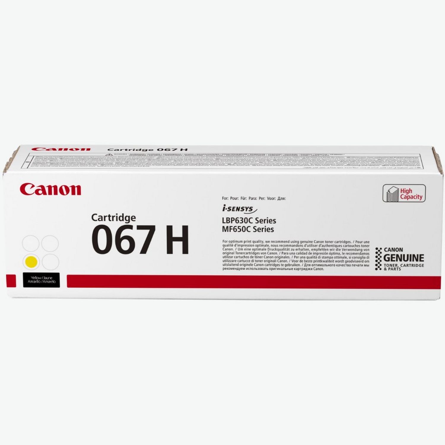 Cartouche de toner jaune Canon 067H