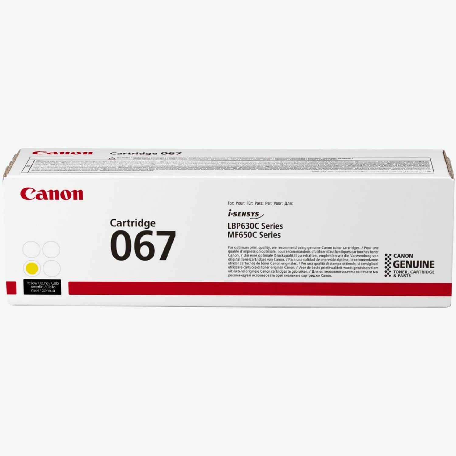 Cartouche de toner jaune Canon 067