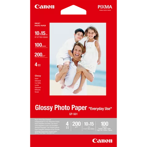 Canon GP-501 Glossy Photo Paper 4x6" - 100 Sheets