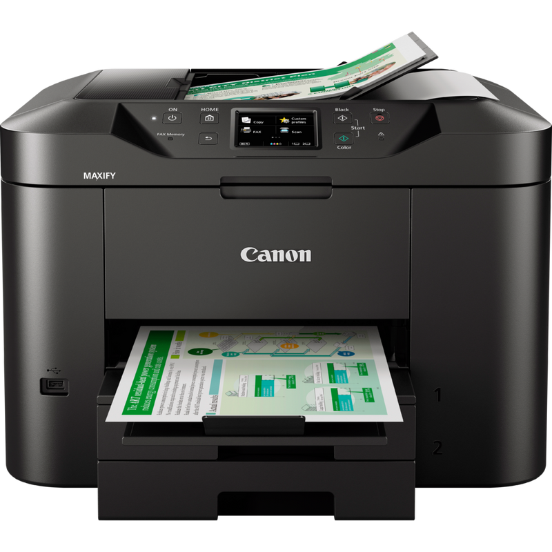 Canon MAXIFY MB2750 Produkt Sett forfra med papirskuff åpen