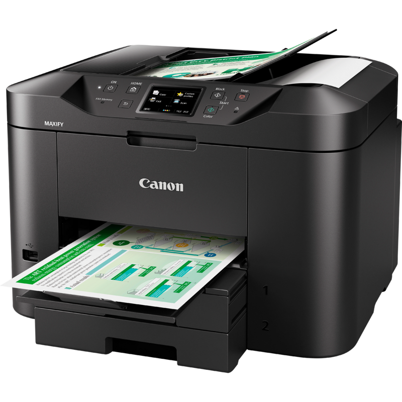 Canon MAXIFY MB2750 Produkt Sett skrått forfra med papirskuff åpen