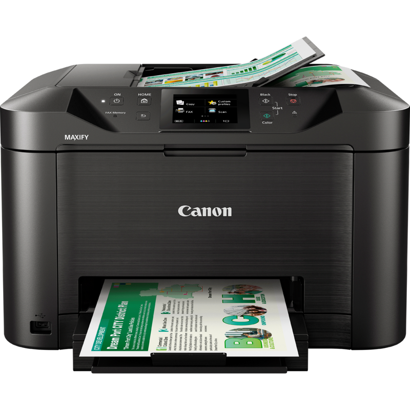 Canon MAXIFY MB5150 Prodotto Vista frontale con vassoio carta estratto