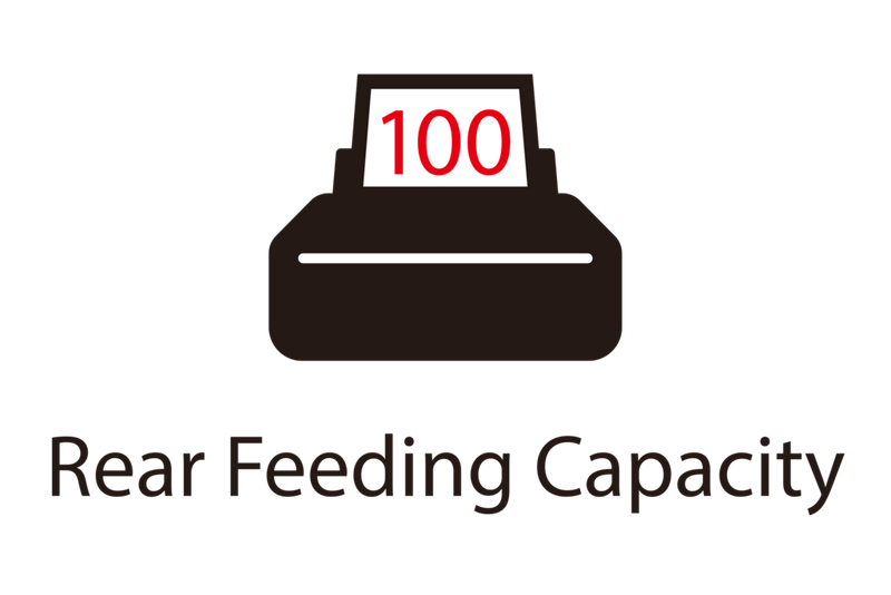 100-sheet capacity