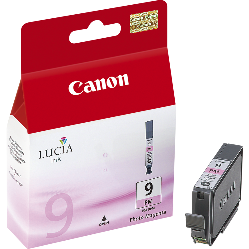 Canon PGI-9PM Photo Magenta Ink Cartridge Product Right View with Cartridge