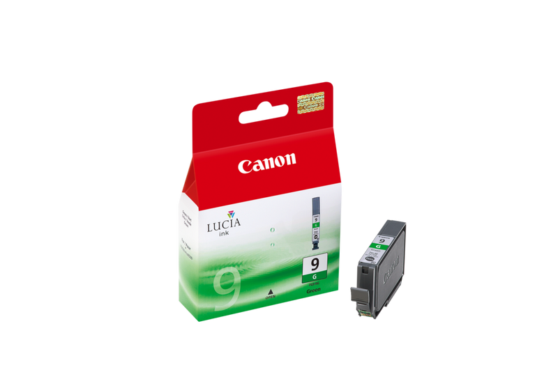 Canon PGI-9G Green Ink Cartridge Product Right View with Cartridge
