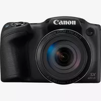 Canon PowerShot SX420 IS: negro Producto vista posterior con foto en la pantalla