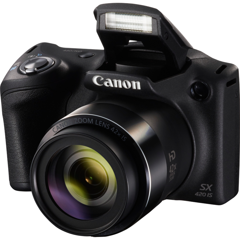 Canon PowerShot SX420 IS – svart Produkt sett ovenfra
