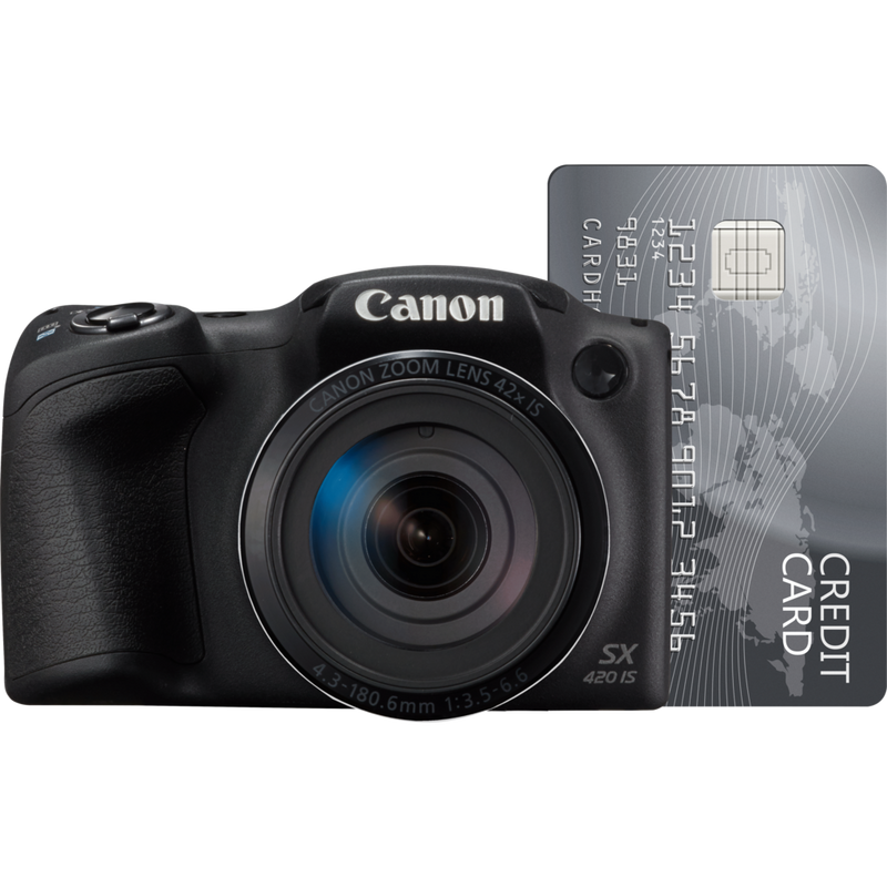 Canon PowerShot SX420 IS – svart Produkt sett forfra