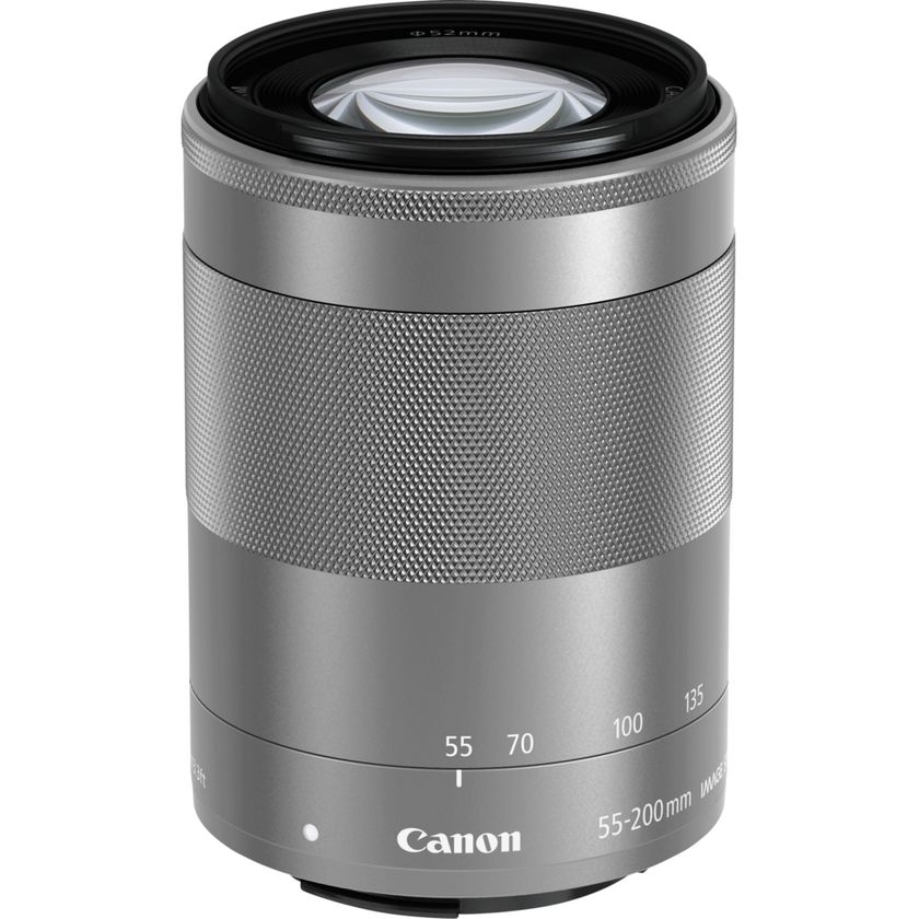 Obiettivo Canon EF-M 55-200mm f/4.5-6.3 IS STM - Argento in È fuori  catalogo — Canon Italia Store