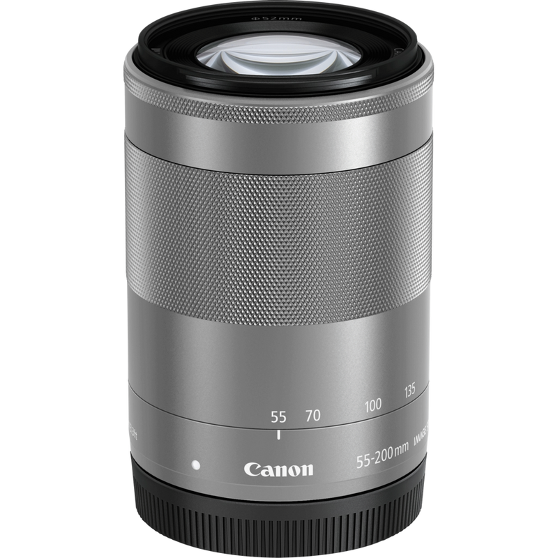 Objetivo Canon EF-M 55-200mm f/4,5-6,3 IS STM: plata Producto Vista superior