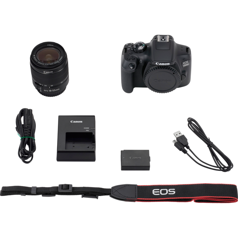 Canon EOS 1300D + 18-55mm III Lens Product What's In The Box